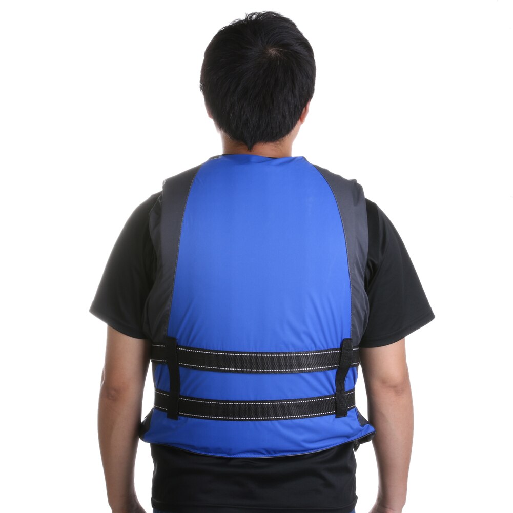 Adult kids Life Vest Jacket Swimming Boating Ski Drifting Life Vest with Whistle Polyester Water Sports Man Jacket-ebowsos