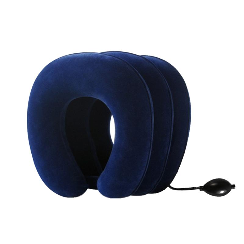 Air Inflatable Pillow Cervical Neck Head Pain Traction Support (sapphire) - ebowsos