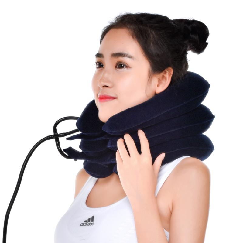 Air Inflatable Pillow Cervical Neck Head Pain Traction Support (sapphire) - ebowsos