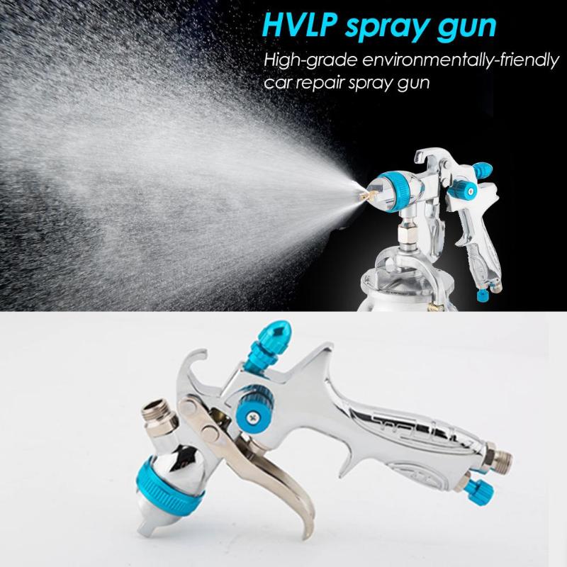 Alloet HVLP 600mL Air Spray Gun Hand Manual Spray Gravity Gun 1.4mm Atomization Furniture Coating Car Painting Sprayer - ebowsos