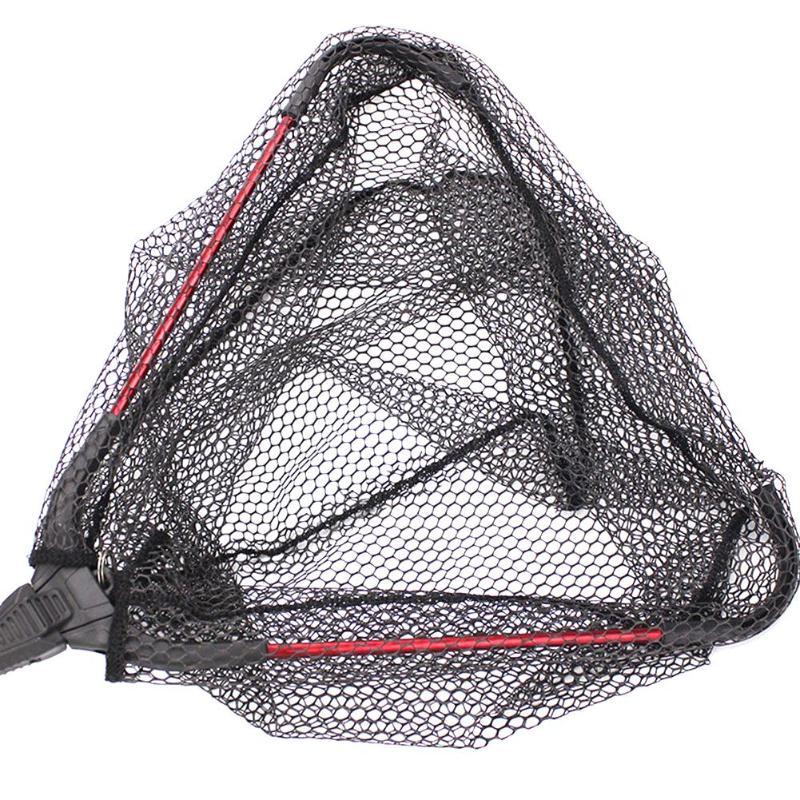 Aluminium Alloy Single Triangle Folding Copy Network Fly Hand Fishing Net-ebowsos