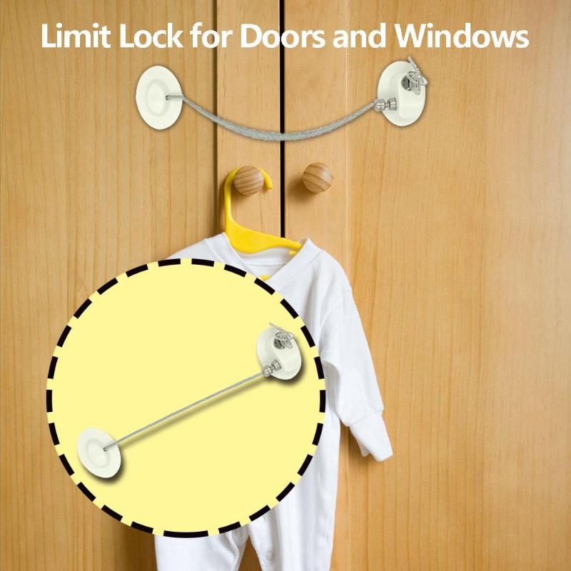 Aluminum Alloy Door Window Lock Limit Child Safety Doors Lock Security Lock for Windows Cabinets Cupboards Dropshipping - ebowsos