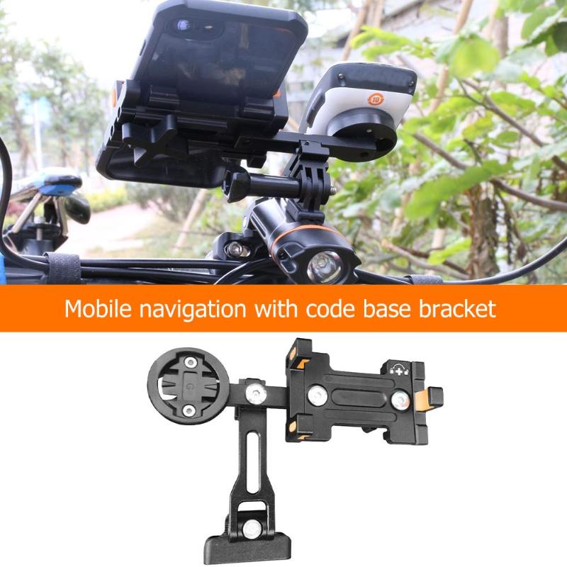 Aluminum alloy Universal Bicycle Mobile Phone Holder Extension Bracket for Navigation-ebowsos