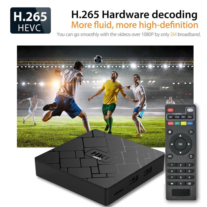 Android 8.1 Smart TV Box 2G+16G 4K 3D H.265 WiFi Set Top Box Media Player+Air Mouse Keyboard Wifi Media player TV Box Hot Sale - ebowsos