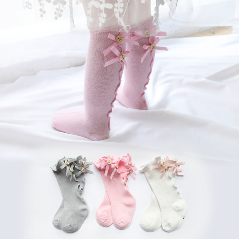 Angel's Wing Baby Toddler Infant Cotton Warm Stockings Knee Tight 0-5Y - ebowsos