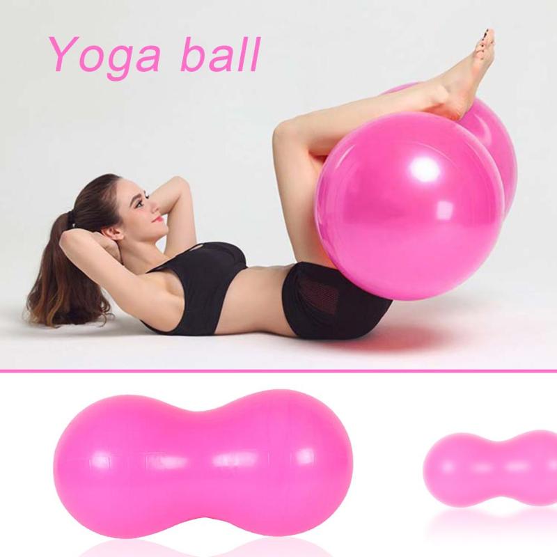 Anti-Burst Pilates Yoga Ball Sports Peanut Yoga Balls Pilates Gym Balance Fitness PVC Exercise Pilates Workout Massage Ball-ebowsos