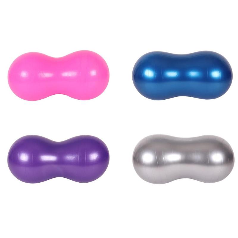 Anti-Burst Pilates Yoga Ball Sports Peanut Yoga Balls Pilates Gym Balance Fitness PVC Exercise Pilates Workout Massage Ball-ebowsos