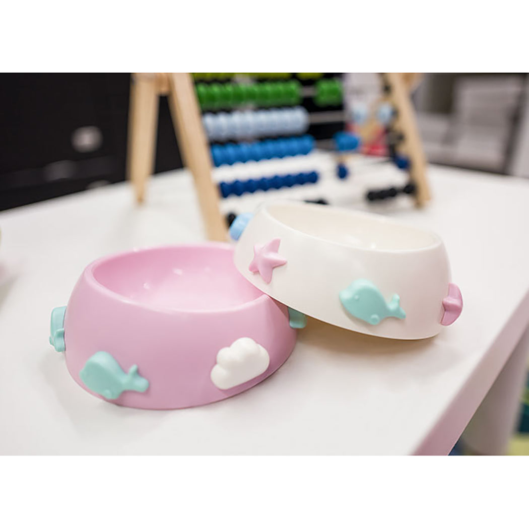 Anti-Slip Cat Bowls Creative Rainbow Cloud Fish Pattern Decoration Cat Dog Feeding Bowl Pet Feeder Cat Dog Feeding Supplies-ebowsos