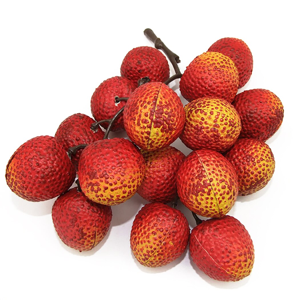 Artificial Fruit Lifelike Creative Decorative Simulation Fruit Photography Prop Home Decoration Supplies Lychee Longan Blueberry-ebowsos