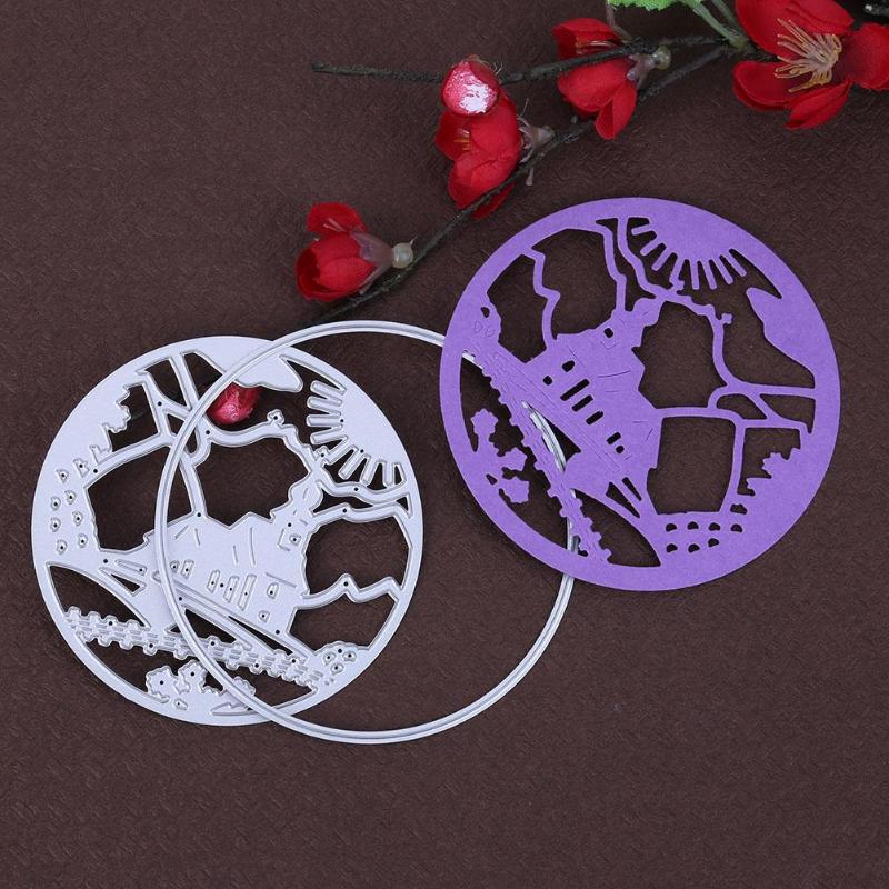 At Dusk DIY Metal Stencil Scrapbook Craft Embroidery Cutting Die - ebowsos