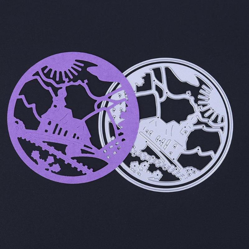 At Dusk DIY Metal Stencil Scrapbook Craft Embroidery Cutting Die - ebowsos