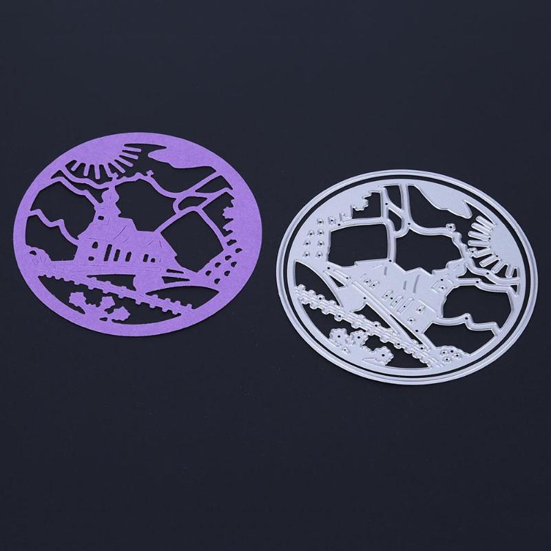 At Dusk DIY Metal Stencil Scrapbook Craft Embroidery Cutting Die - ebowsos