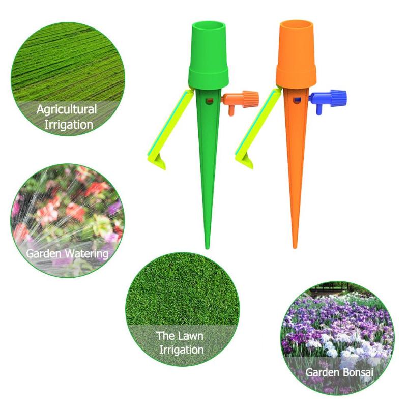 Auto Drip Irrigation Watering System Universal Watering Spike for Plants Flower Indoor Household Waterers Bottle Drip Irrigation - ebowsos