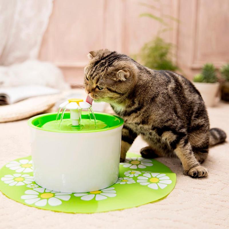 Automatic Cat Water Fountain 1.6L Electric Water Fountain Dog Cat Pet Drinker Bowl Pet Drinking Automatic Feeders Pet Supplies - ebowsos