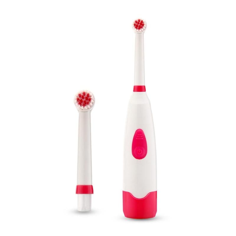 Automatic Electric Toothbrush Rotary Ultrasonic Toothbrush Waterproof Oral Cleaning Tooth Brush with 2Pcs Replacement Heads Hot - ebowsos