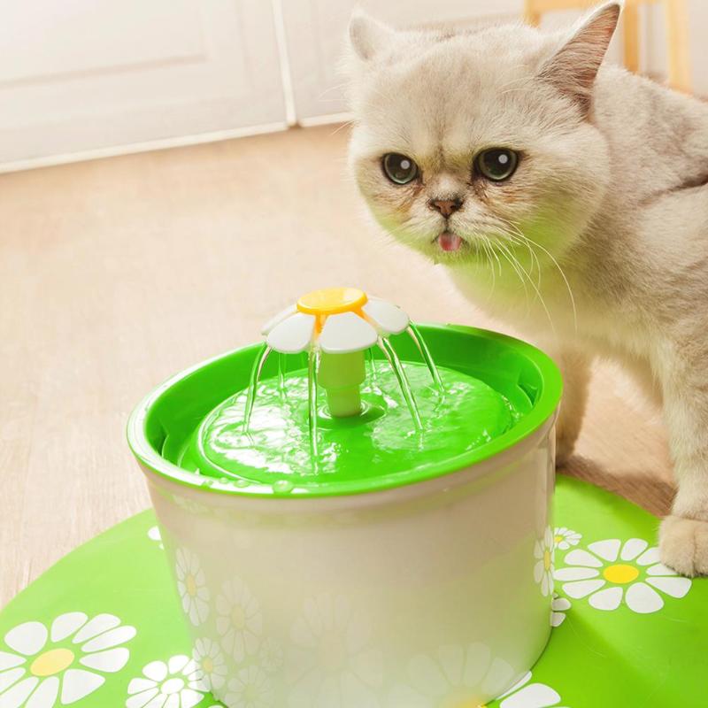 Automatic Pet Drinking Fountains Mute Cat Dog Water Dispenser Feeder Bottle - ebowsos