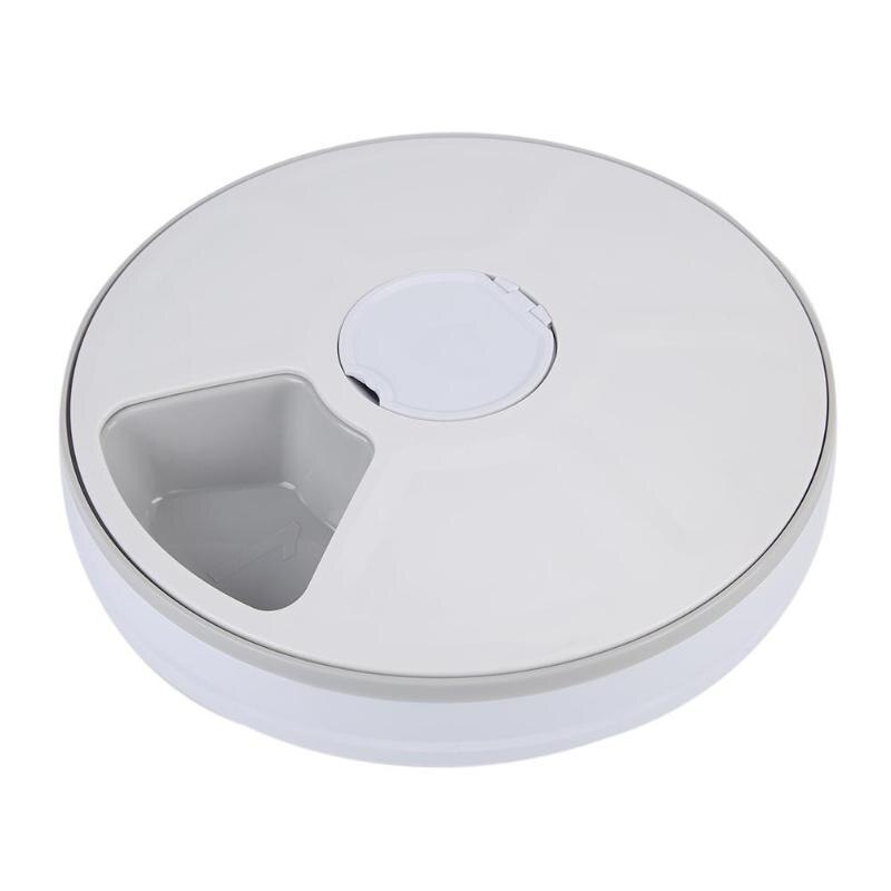 Automatic Pet Feeder Timing Feeder 6 Meals 6 Grids Cat Dog Electric Dry Food Dispenser Dish Feed 24 Hours Timer Pet Supplies - ebowsos