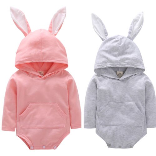 Autumn Cartton Romper For Boys Girl Cute Newborn Baby Girl Boy Hooded Romper Long Sleeve Jumpsuit Casual Outfits - ebowsos