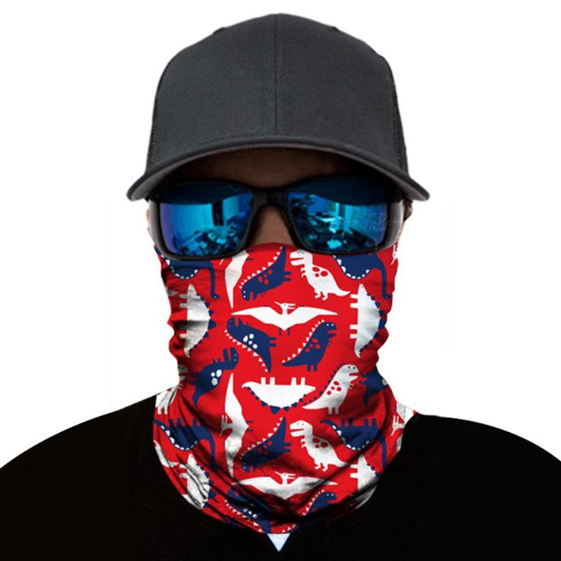 Autumn Winter Cycling Headband Face Mask Bicycle Bike Windproof Sports Neck Warmer Skull Printed Bike Headwear Mask Scarf-ebowsos