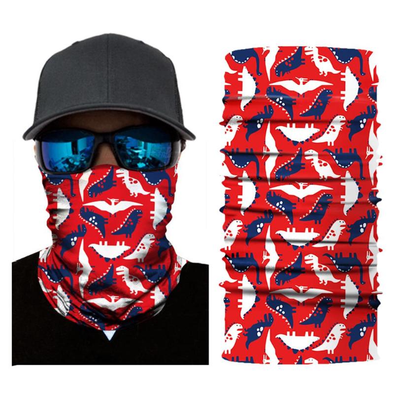 Autumn Winter Cycling Headband Face Mask Bicycle Bike Windproof Sports Neck Warmer Skull Printed Bike Headwear Mask Scarf-ebowsos