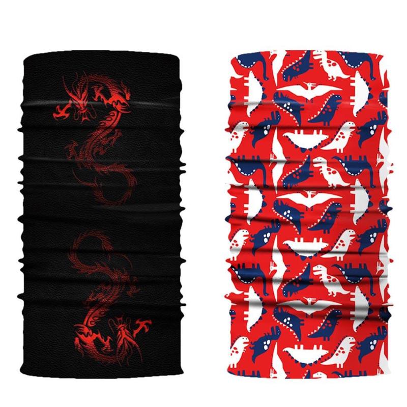 Autumn Winter Cycling Headband Face Mask Bicycle Bike Windproof Sports Neck Warmer Skull Printed Bike Headwear Mask Scarf-ebowsos