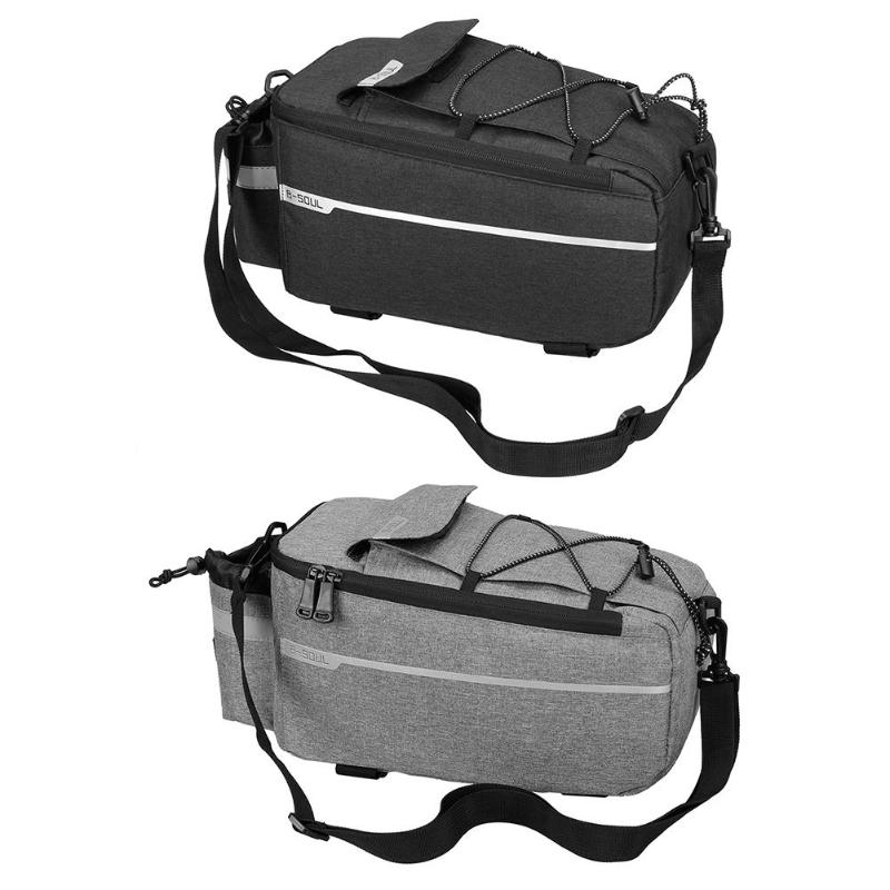 B-SOUL Bicycle Bag Bike Rear Rack Bag Package Bicycle Shelf Utility Pocket Riding Equipment Shoulder Bag Pack Riding Supplies-ebowsos