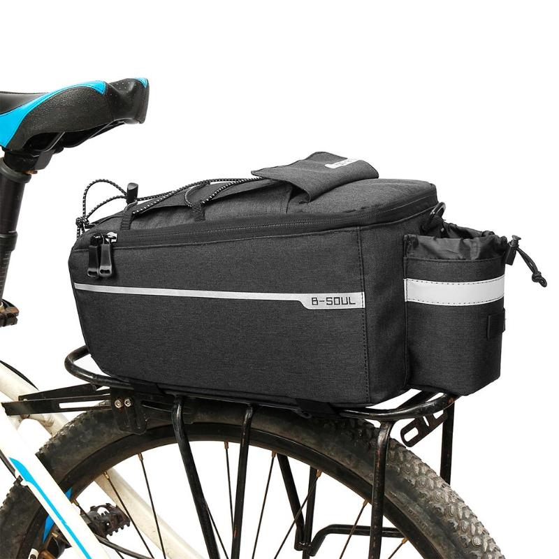 B-SOUL Bicycle Bag Bike Rear Rack Bag Package Bicycle Shelf Utility Pocket Riding Equipment Shoulder Bag Pack Riding Supplies-ebowsos