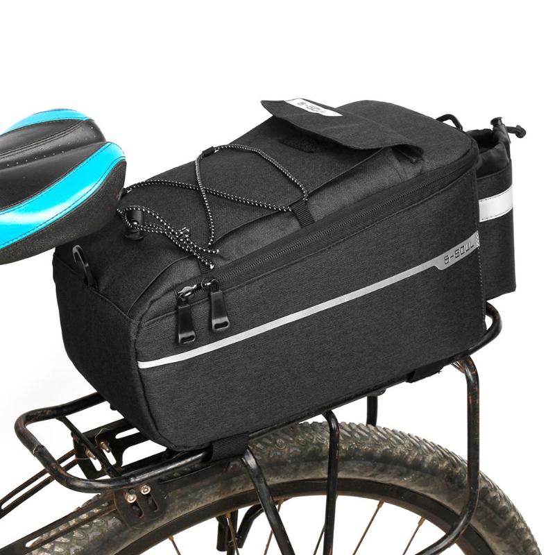 B-SOUL Bicycle Bag Bike Rear Rack Bag Package Bicycle Shelf Utility Pocket Riding Equipment Shoulder Bag Pack Riding Supplies-ebowsos