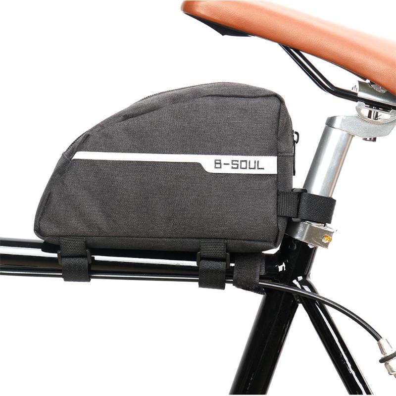 B-SOUL Waterproof Cycling Riding Bike Frame Bag Front Tube Bicycle Triangle Bags-ebowsos