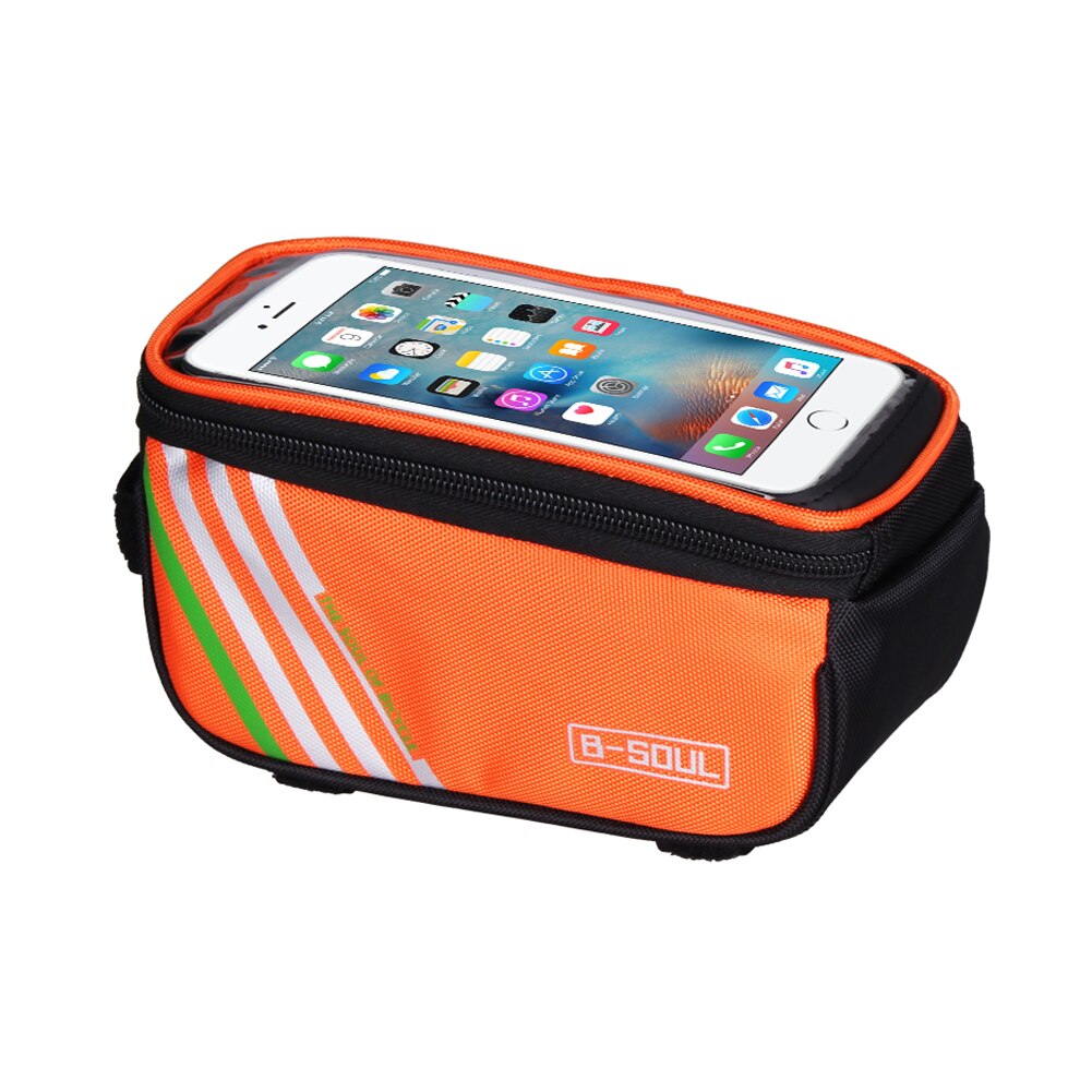 B-SOUL Waterproof Mobile Phone Bag Case Multi-functional Bike Front Tube Frame HandBags Bike Phone Hold 1.5L-ebowsos