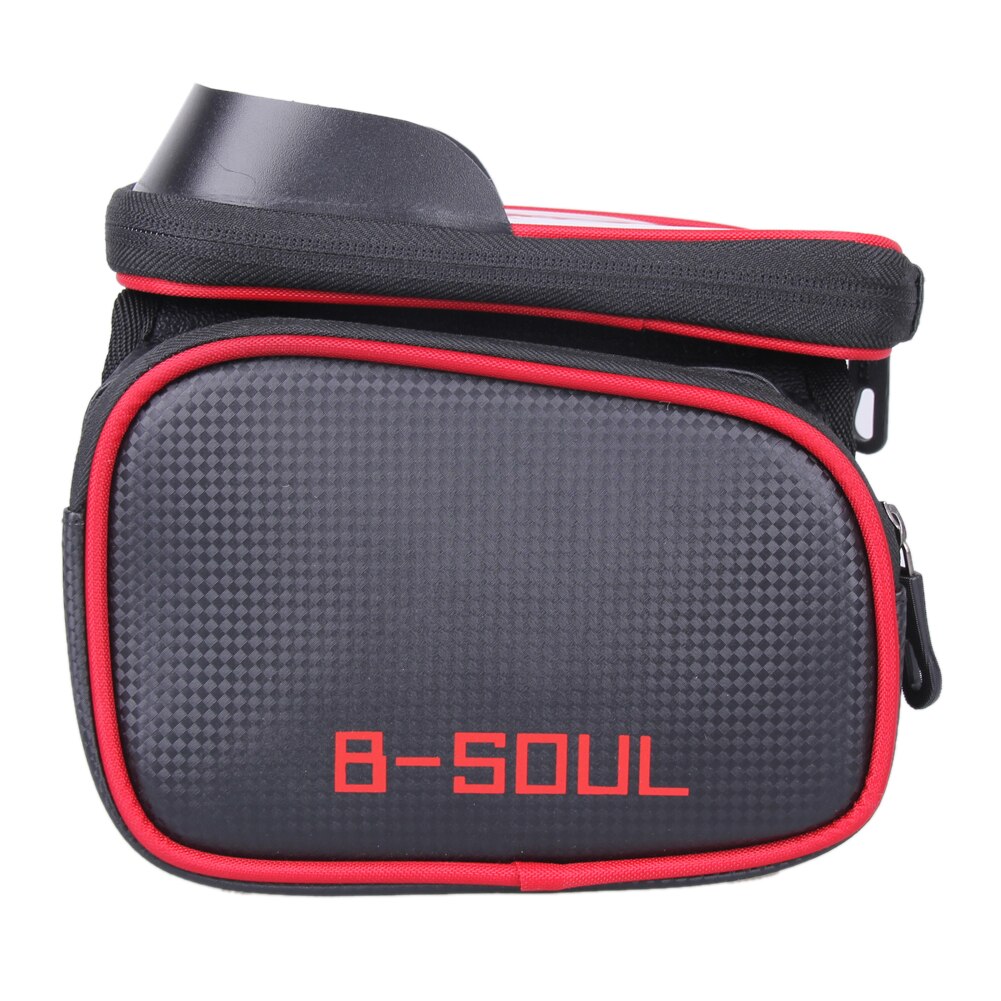 B-Soul Bicycle Frame Bags Front Head Top Tube Waterproof Bike Bag Phone Holder Sunscreen Cycling For Phone Bike Accessories-ebowsos