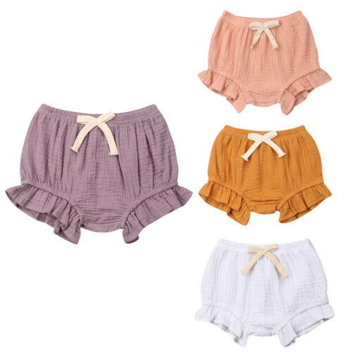 Baby Boy Girl Solid Shorts Bottoms PP Bloomers Panties - ebowsos