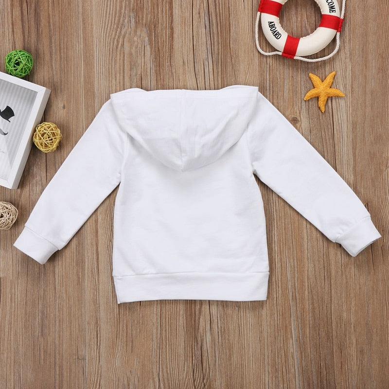 Baby Boys Girls Hoodie Sweatshirt Toddler Letters Outta Mini Boss Hooded Sweatshirt Outfit Clothes 0-5Y - ebowsos