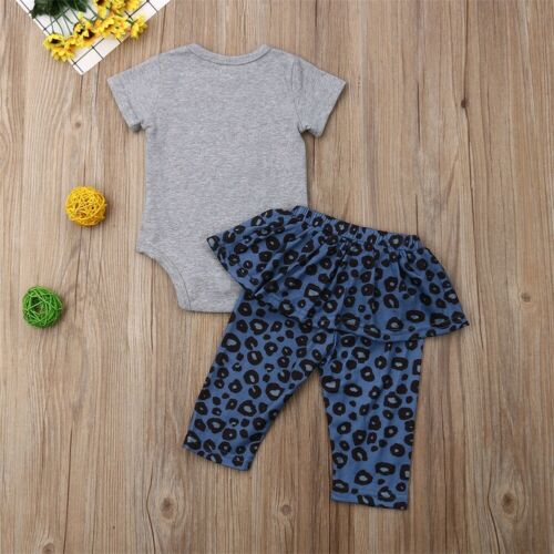 Baby Girl Clothes Sets Cartoon Cotton Short Sleeve Romper Print Pants Outfit Summer Clothes Set - ebowsos