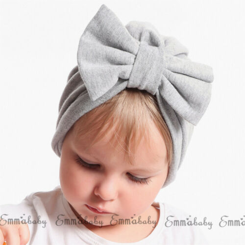 Baby Girl Floral Comfy Bowknot Turban Hospital Cap 100£¥Cotton Beanie Hat - ebowsos