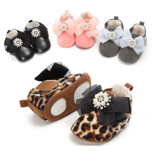 Baby Girl Snow Boots Winter Booties Infant Toddler Newborn Crib Shoes 0-18M - ebowsos