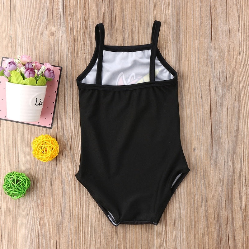 Baby Girl Swimsuit Bikini Bathing Suit Sleeveless Cartoon Cute Swimsuit Swimwear Bathing Beachwear Girls 0-3T - ebowsos