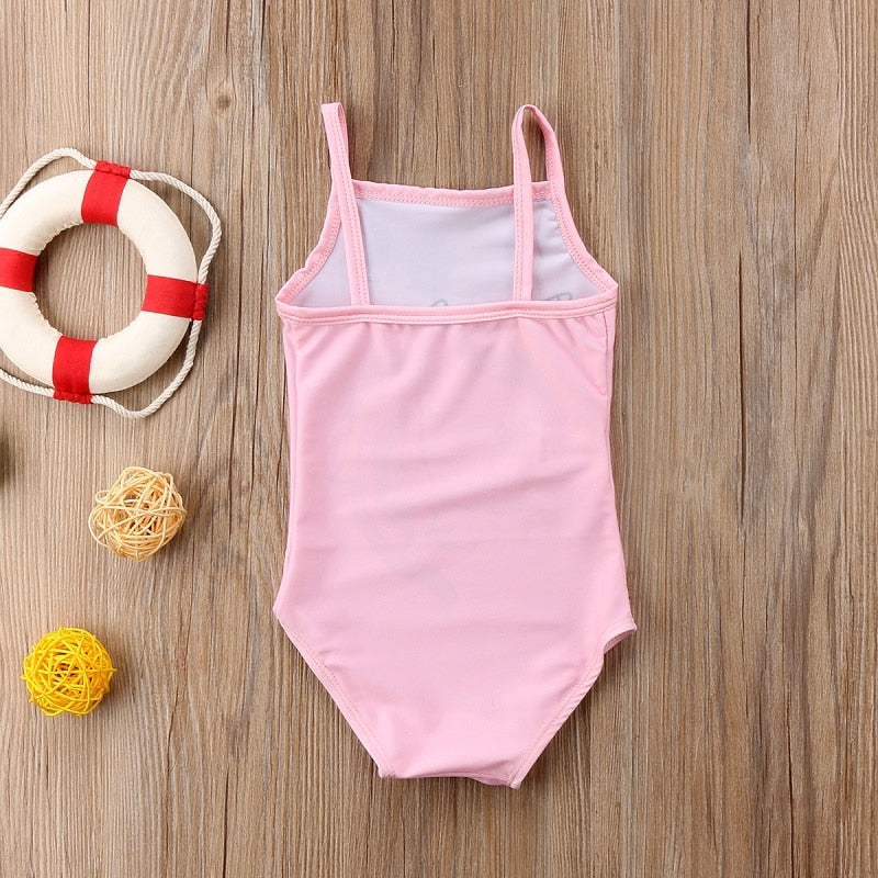 Baby Girl Swimsuit Bikini Bathing Suit Sleeveless Cartoon Cute Swimsuit Swimwear Bathing Beachwear Girls 0-3T - ebowsos