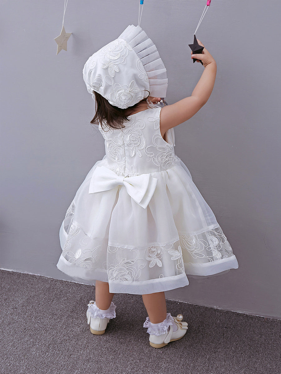 Baby Girls Princess Dress Lace Christening Wedding Party Dresses Clothes New Cute Lovely Girls Dress - ebowsos