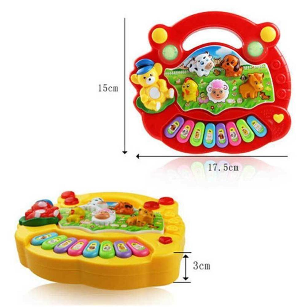 Baby Kid Musical Educational Animal Farm Piano Developmental Music Toy Gift Educational Toys Xylophone Music-ebowsos