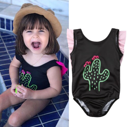 Baby Kids Girls One Piece Swimwear Backless Swimsuit Bikini Set Matching Outfits - ebowsos