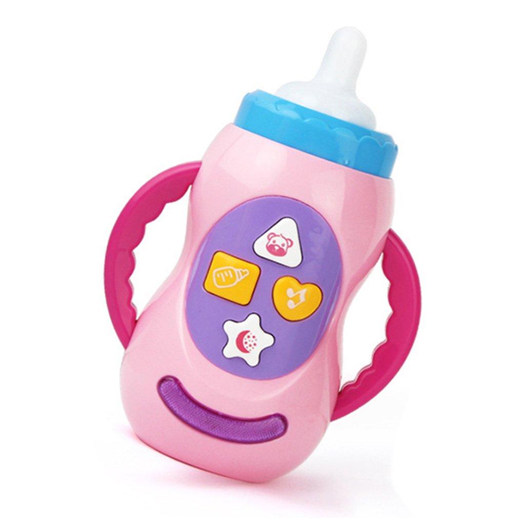 Baby Kids Sound Music Light Milk Bottle BabyLearning Musical Feeding Bottle Toys Funny Baby Feeding Bottle Toy-ebowsos