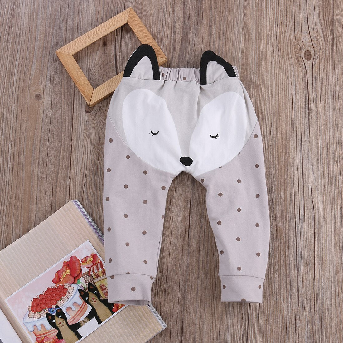 Baby Pants 0-24M UK Stock Newborn Baby Boys Girls Cartoon Bottom Pants Harem Panty Trousers - ebowsos