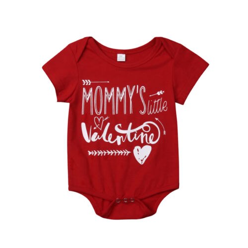 Baby Valentine Clothes Big Brother T-shirt / Little Brother Romper Family Matching Tops Clothes Outfits - ebowsos