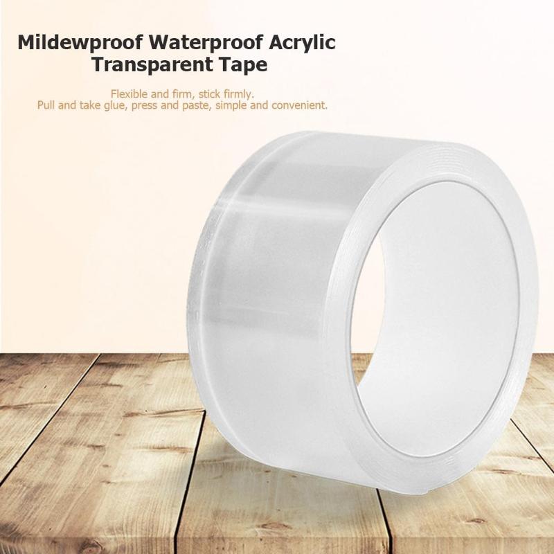 Bathroom Mildproof Waterproof Acrylic Transparent Tape Sink Gap Toilet Corner Line Seal Strip Wall Sticker Dropshipping - ebowsos