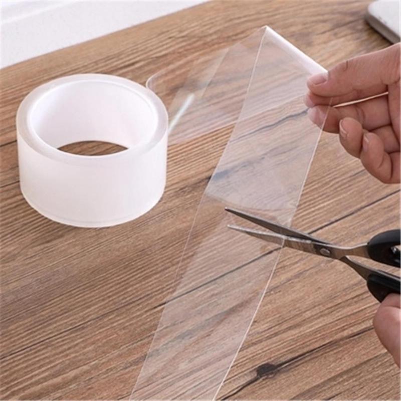 Bathroom Mildproof Waterproof Acrylic Transparent Tape Sink Gap Toilet Corner Line Seal Strip Wall Sticker Dropshipping - ebowsos