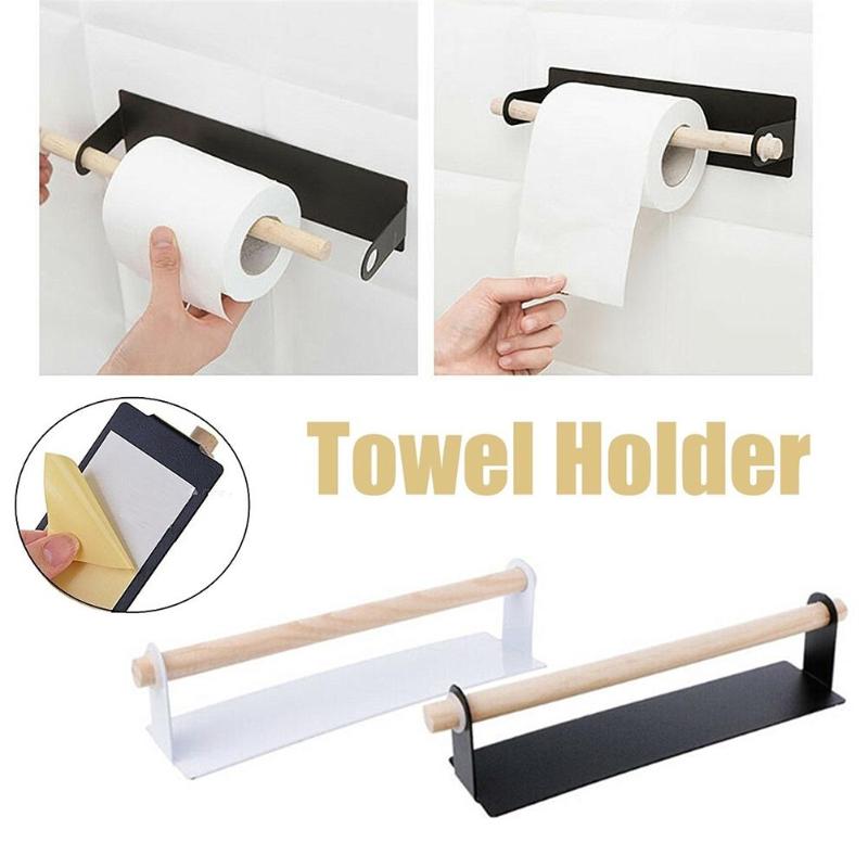 Bathroom Toilet Roll Paper Storage Rack Daily Durability Environmental Kitchen Towel Holder Lightweight Tissue Hanger Stand - ebowsos