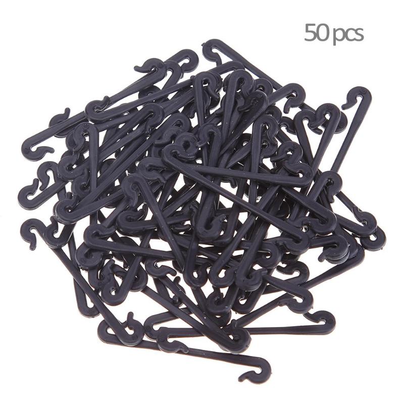 Bayonet firmly not easy to fall Excellent toughness 50pcs Grape Support Vine Clips Garden Plants Vegetables Fixed Buckle Hook - ebowsos