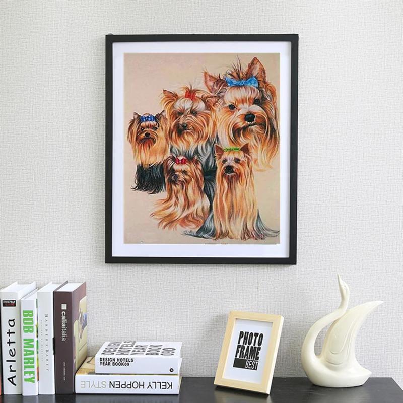 Beautiful 5D DIY Full Drill Diamond Painting Dogs Animals Cross Stitch Embroidery Kit High quality 40 X 30cm Diamond Painting - ebowsos