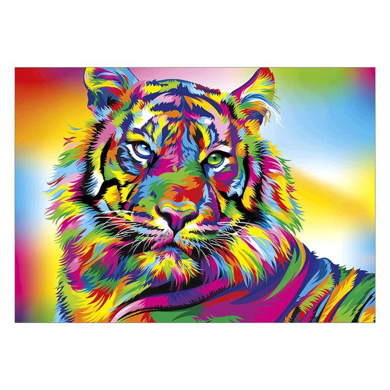 Beautiful 5D DIY Full Drill Diamond Painting Tiger Cross Stitch Embroidery Mosaic Kit 30*40cm Diamond Painting - ebowsos